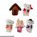 5pcs Goldilocks and Three Bears Finger Puppets Nursery Rhyme Set  B01539489G